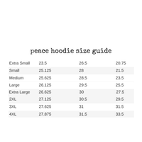 peace hoodie